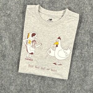 New Balance Kids XL 18/20 Heather Grey Graphic T-Shirt Best Two Out of Three NWT